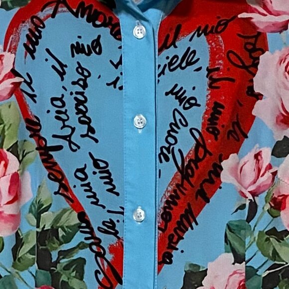 Super cute & wild long sleeve, button-down dress, size S - Picture 4 of 9